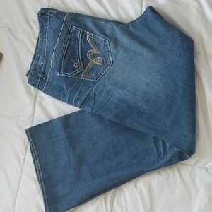 H2j Jeans Y2K Originals Blue Denim Pants Women's Plus Size 20W Wide leg